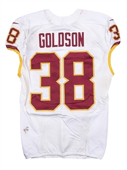 2015 Dashon Goldson Game Used Washington Redskins Road Jersey Used For 2 Games & Photo Matched To 8/29/2015 (Redskins/Meigray LOA)